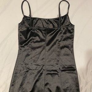 NWOT shein black silky dress